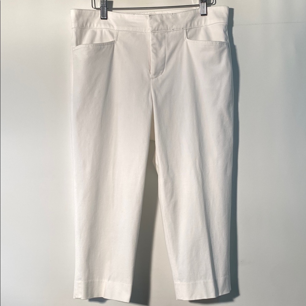 Chaps Women's White Capris